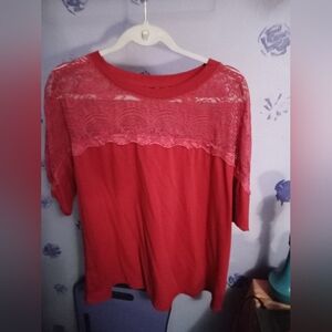 Unbranded Red Lace Women's Blouse